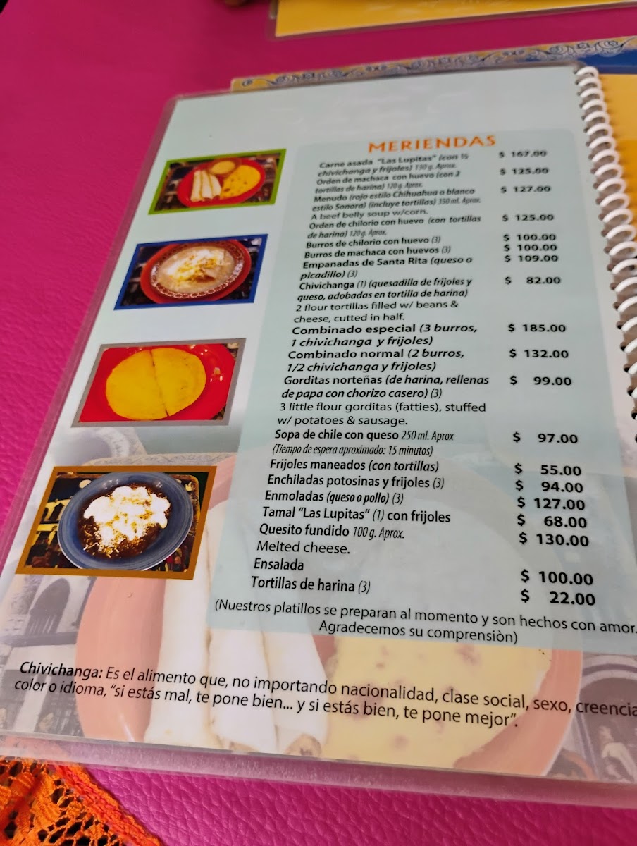 Merendero Las Lupitas Menu - Image 4